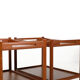 Pair serving trolleys model at-45 in teak by Hans J. Wegner 1960