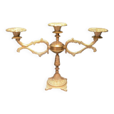 Metal candlestick with 3 candle holders