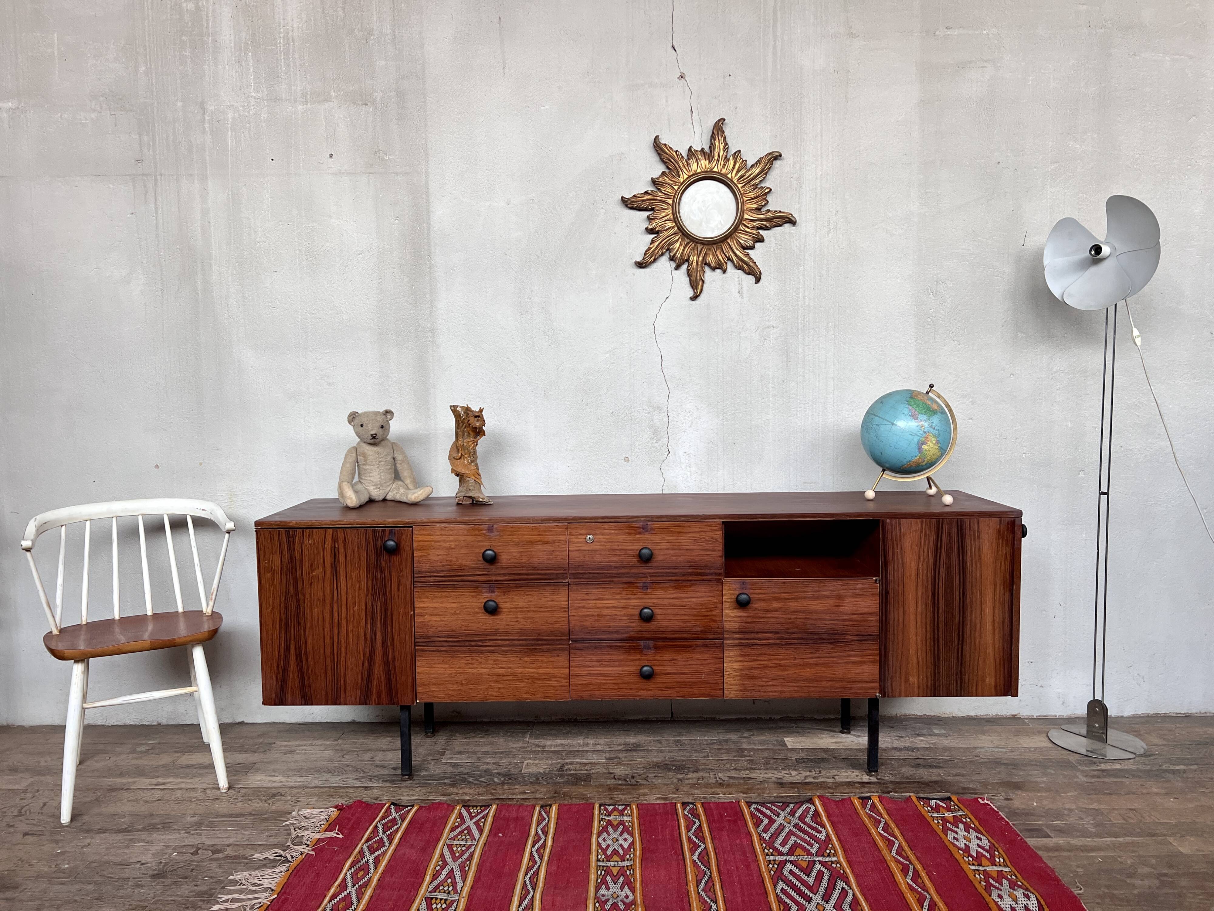 Vintage sideboard TV/hifi cabinet in rosewood 1960s