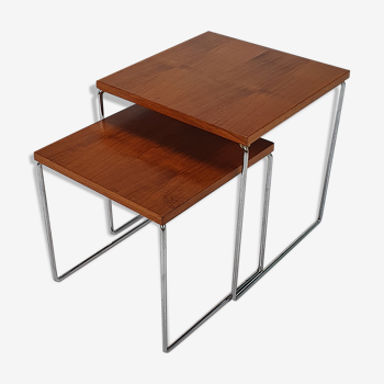 Ensemble de 2 tables Brabantia du milieu du siècle, années 1960