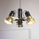 Vintage Italian Brass Reflector Chandelier, 70s