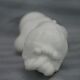 Buste Mademoiselle Brongniart, en biscuit blanc, sur socle rond