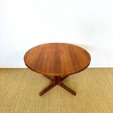 Scandinavian round teak dining table 1960