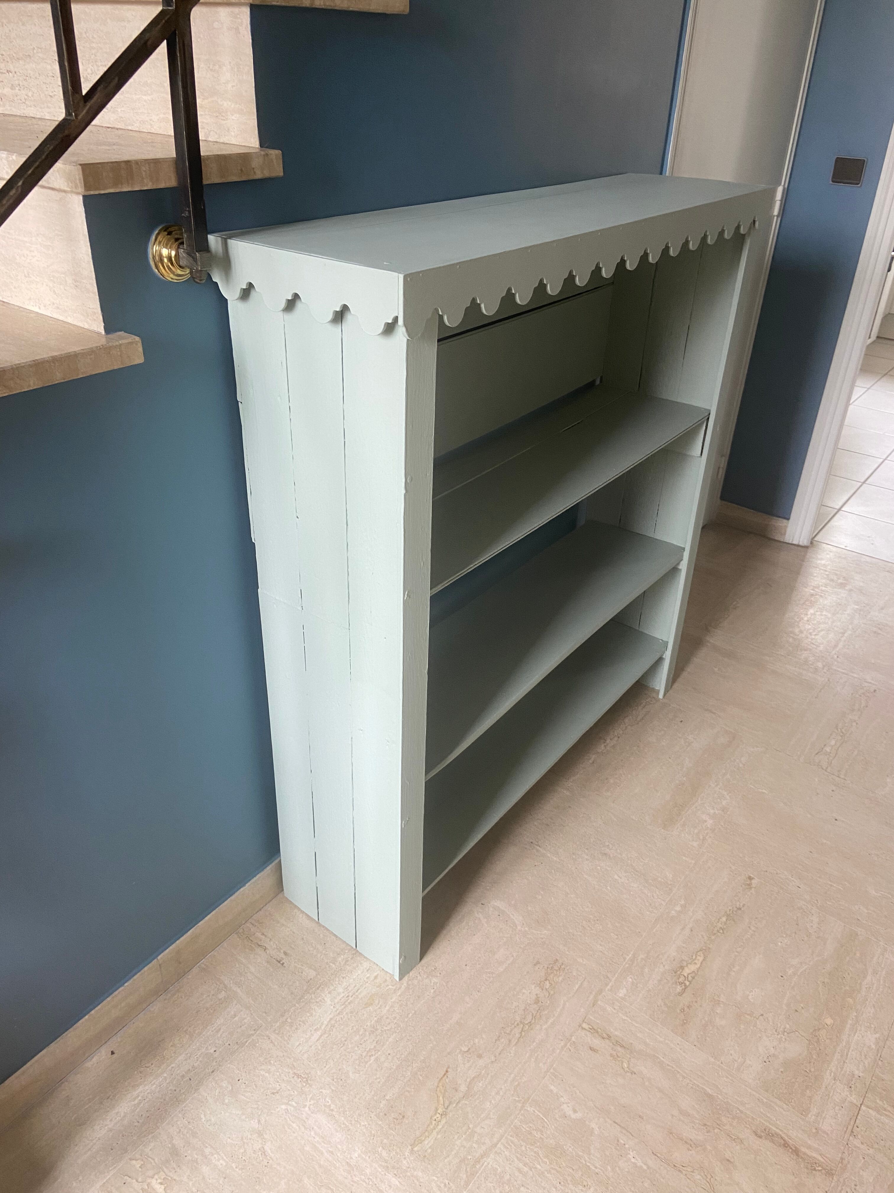 Shelf gray green vintage