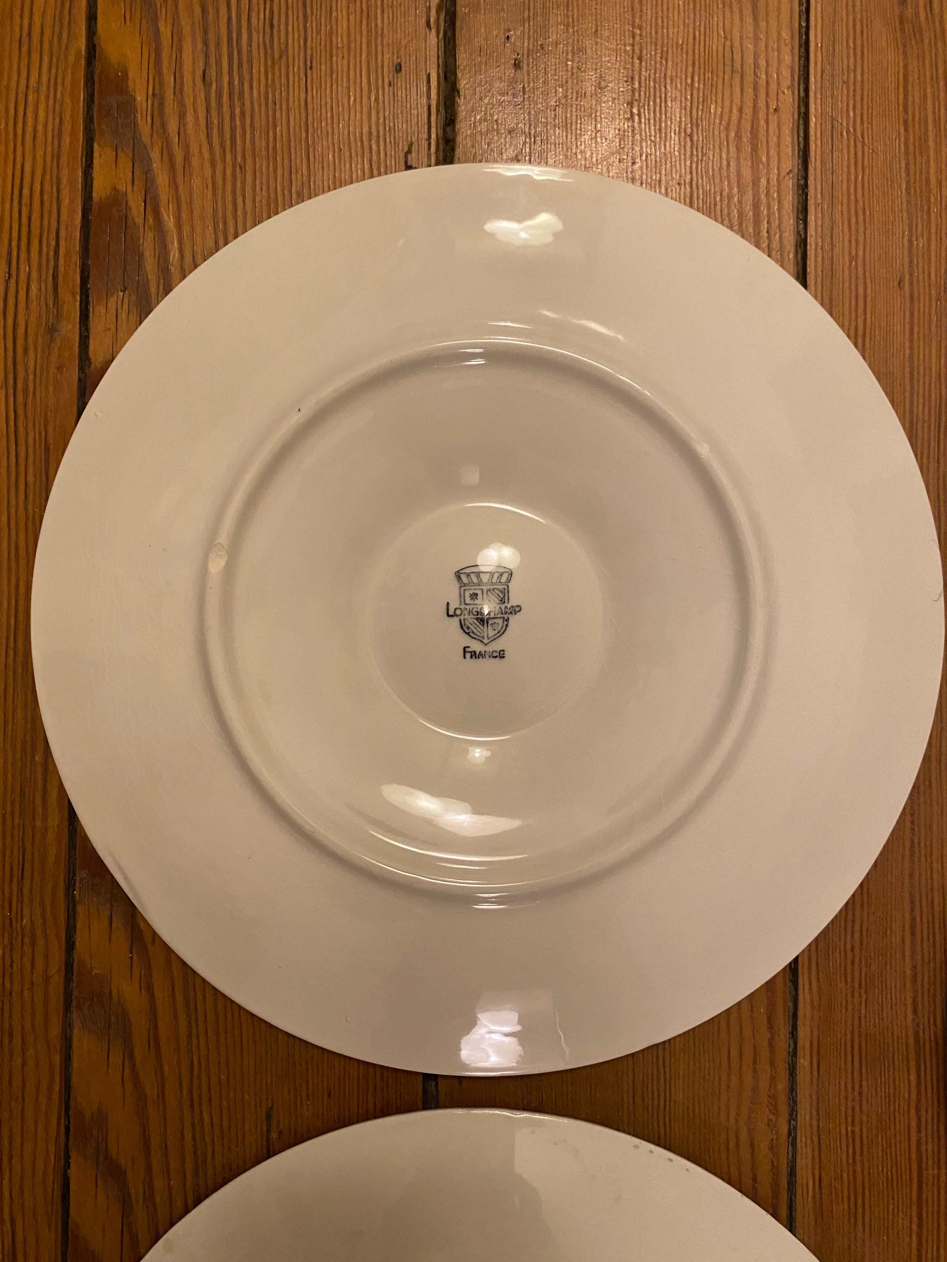 Set de 4 assiettes à huîtres Longchamp