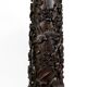 Important high Asian column / saddle in carved wood, circa 1880, Indochina