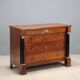 Ancient Empire commode in walnut and bronze, Italy, 19th century.