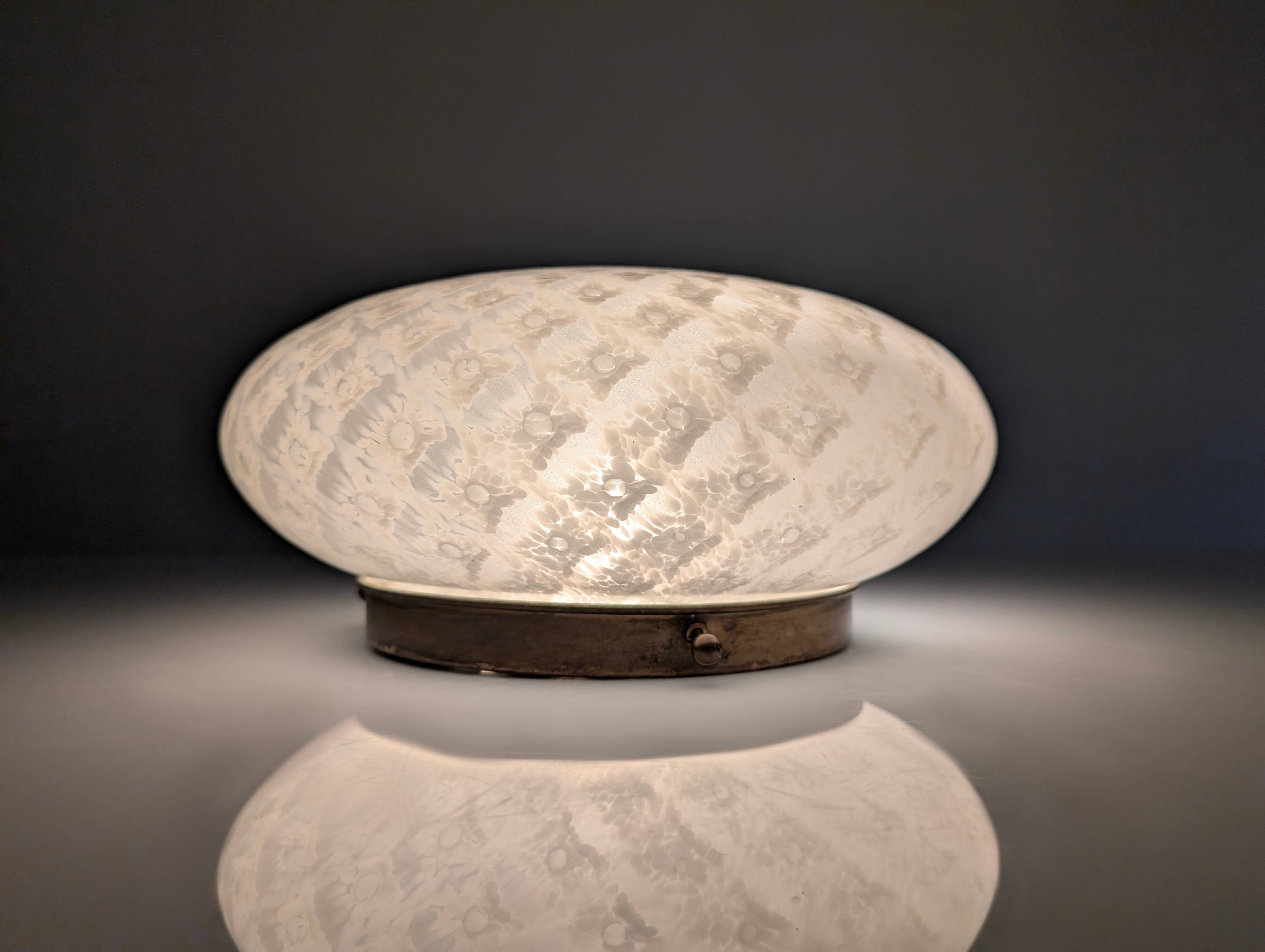 Murano Glass Ceiling Lamp, Italian Design 1960s