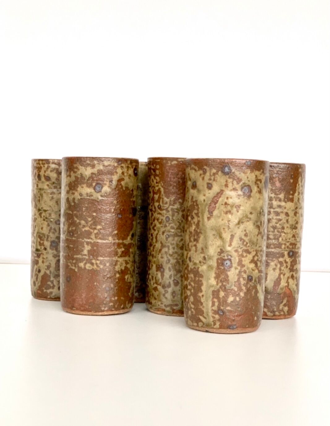 Lot of 6 sandstone cups