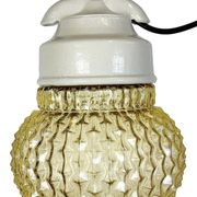 Vintage white porcelain pendant light, 1970s