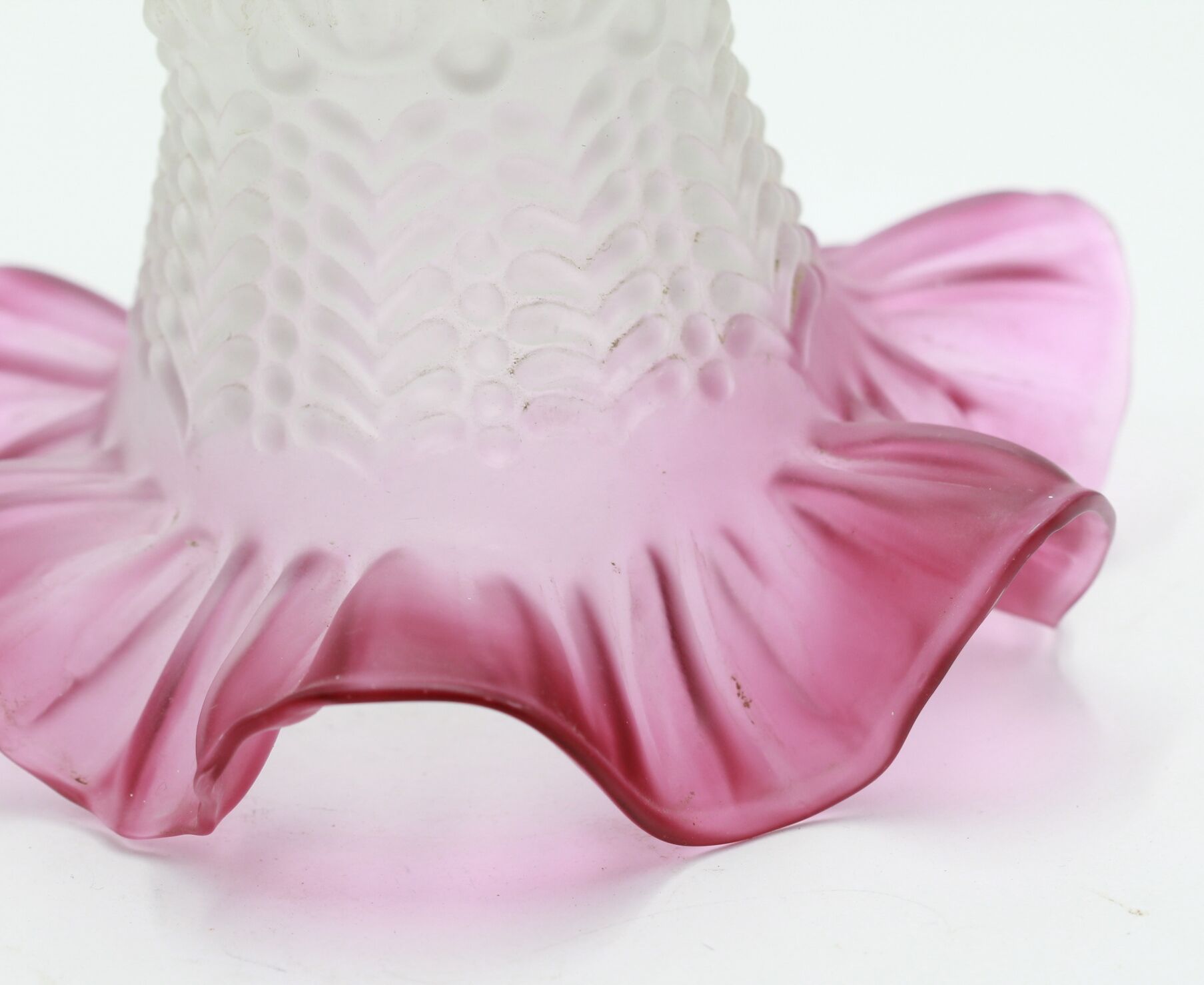 Purple tulip glass globe