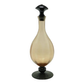 Art Deco decanter, pink glass, Poland, 1930s.