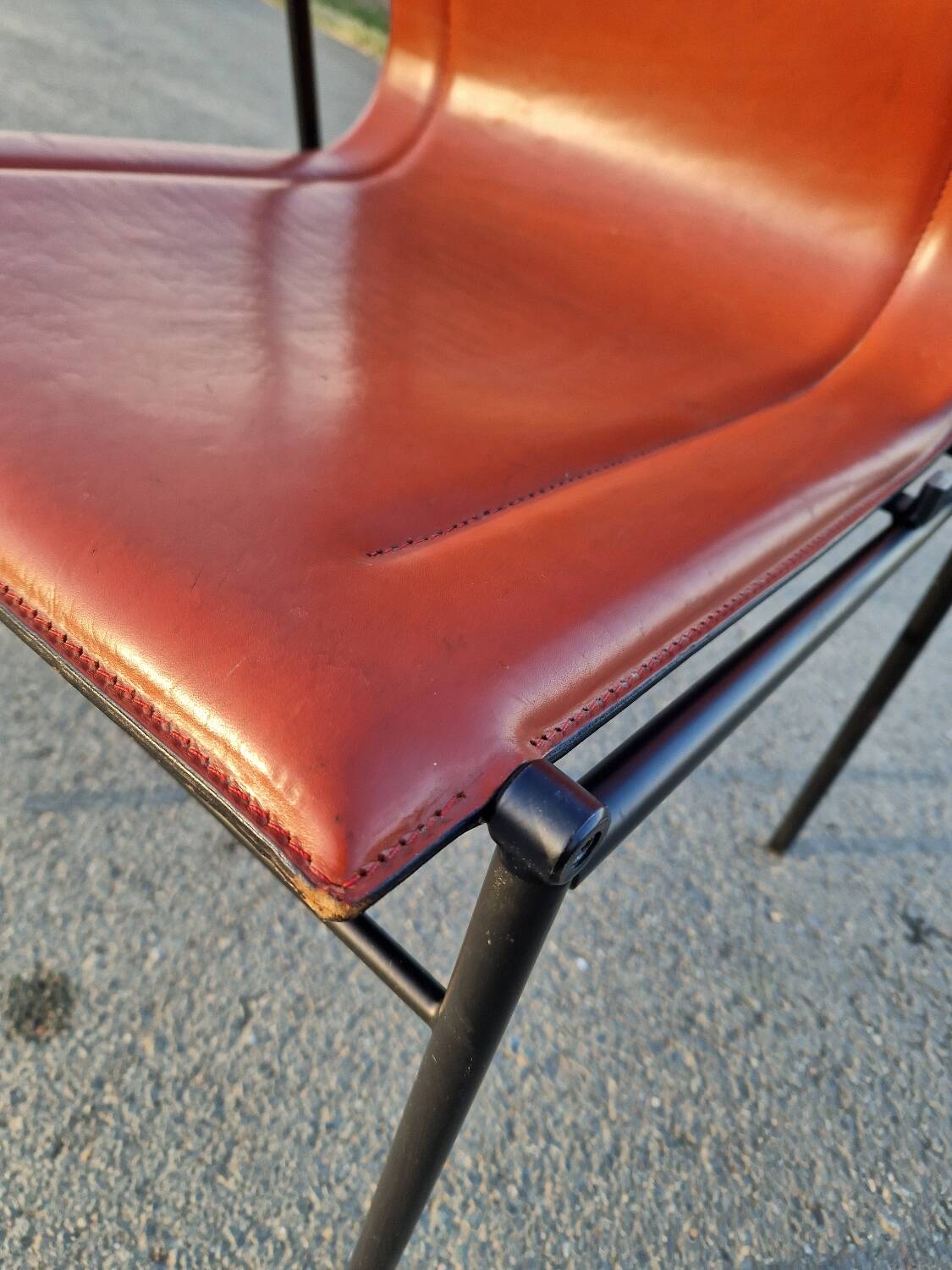 Lot de 2 chaises en cuir Matteo Grassi