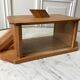 Art Deco box in beech and glass 30s
