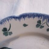 Polychrome plate signed Lunéville: Le Coq