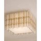 Modern Italian square ceiling light "tropical" in Murano glass by Simoeng