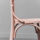 Ensemble de 3 chaises multicolore bois 50s vintage moderne