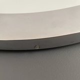 Art Deco oval mirror in chrome brass, France 1930 vintage