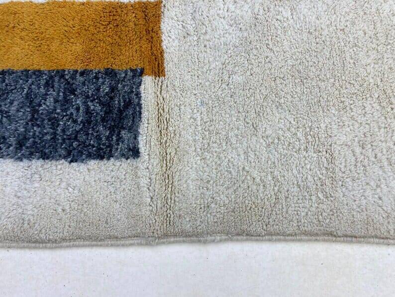 Handmade natural pure wool rug