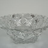 Mid-century Crystal Glass Bowl,1960's.