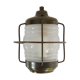 Old wall lamp type porthole in brass and glass. Navy style applique. Year 50