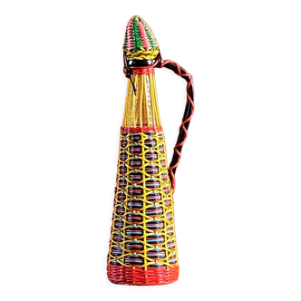 Vintage scoubidou bottle