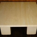 Low table in travertine, Italy, circa 1970