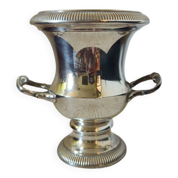Jardinière centre de table vase Médicis argenté