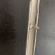 Vintage 1950s triptych barber mirror in black lizard-skin leather - 27 x 67
