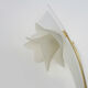 Italian floral glass 4-armed living room lamp 1970