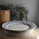 Blue flower plate dish