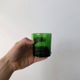 Set of 5 Luminarc green tumbler glasses