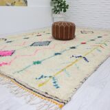 Handmade wool Berber rug 299 x 187cm