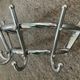 Circular chromed metal coat rack from the 50s-60s