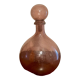 Bottle  in blown and bubbled glass
