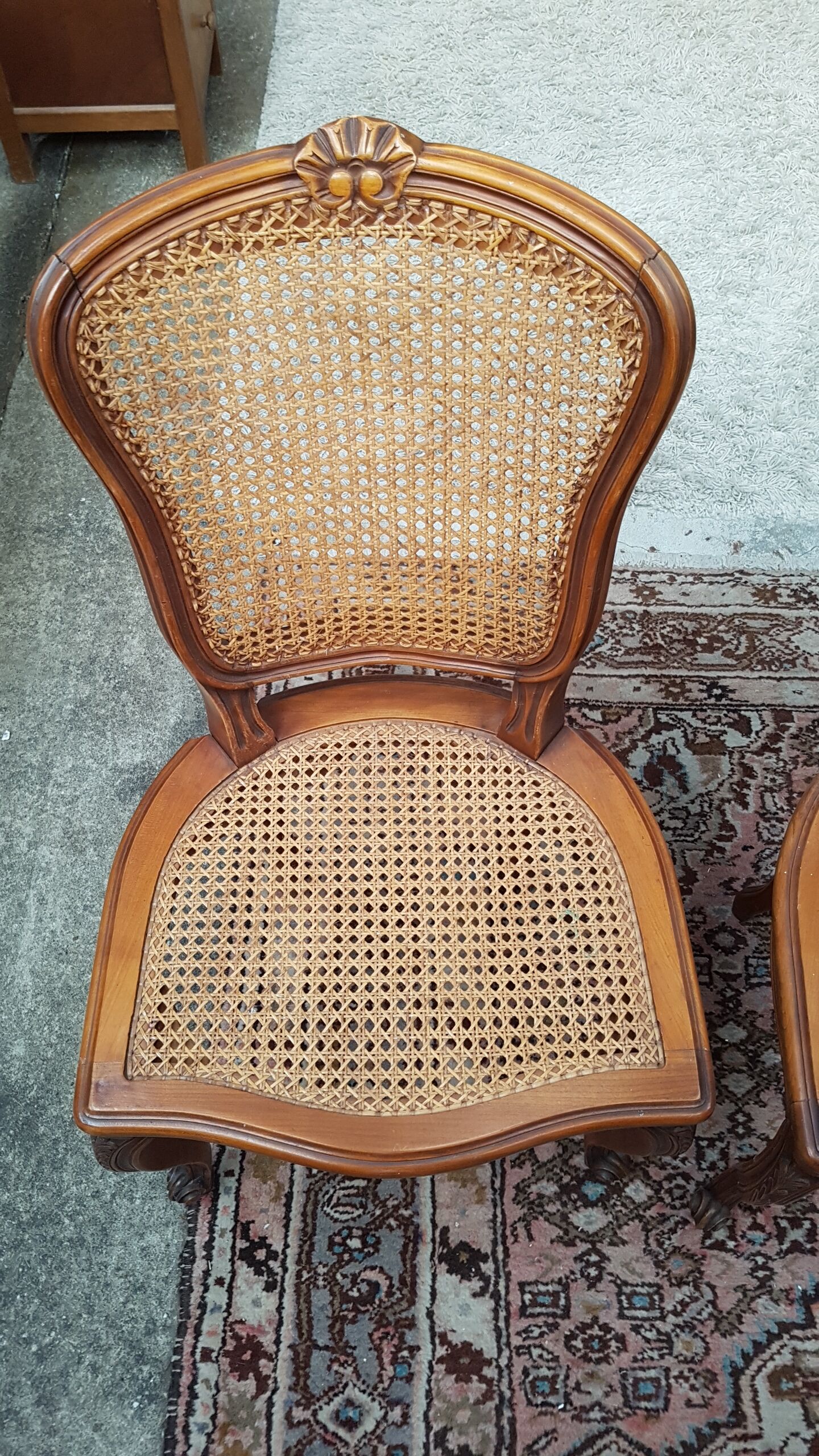 Pair of canne chairs