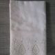 Antique embroidered cotton children's pillowcase: 55x41cm
