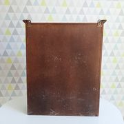 Armoire de toilette ancienne en bois et laiton années 40/50