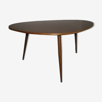 Table triangulaire en forme de rein de 1950/60