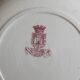 4 plates in iron earth opaque poppies, from Gien