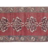 Vintage Turkish Oushak Rug Handwoven 102x237 cm