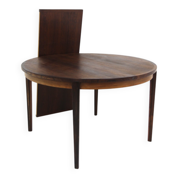 Table de salle à manger scandinave en palissandre, Rosengren, Danemark