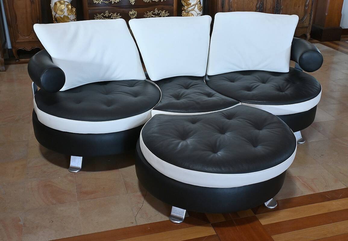 3-seater sofa by Mario Spinelli, signed Formenti, Italy – 1980