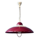 Scandinavian red Space Age pendant lamp by Knud Christensen