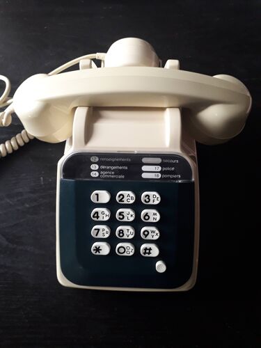 Téléphone vintage s63 socotel clavier