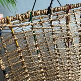 Scoubidou magazine rack / vintage rope