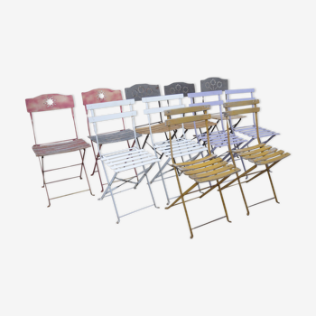 lot of 11 garden chair