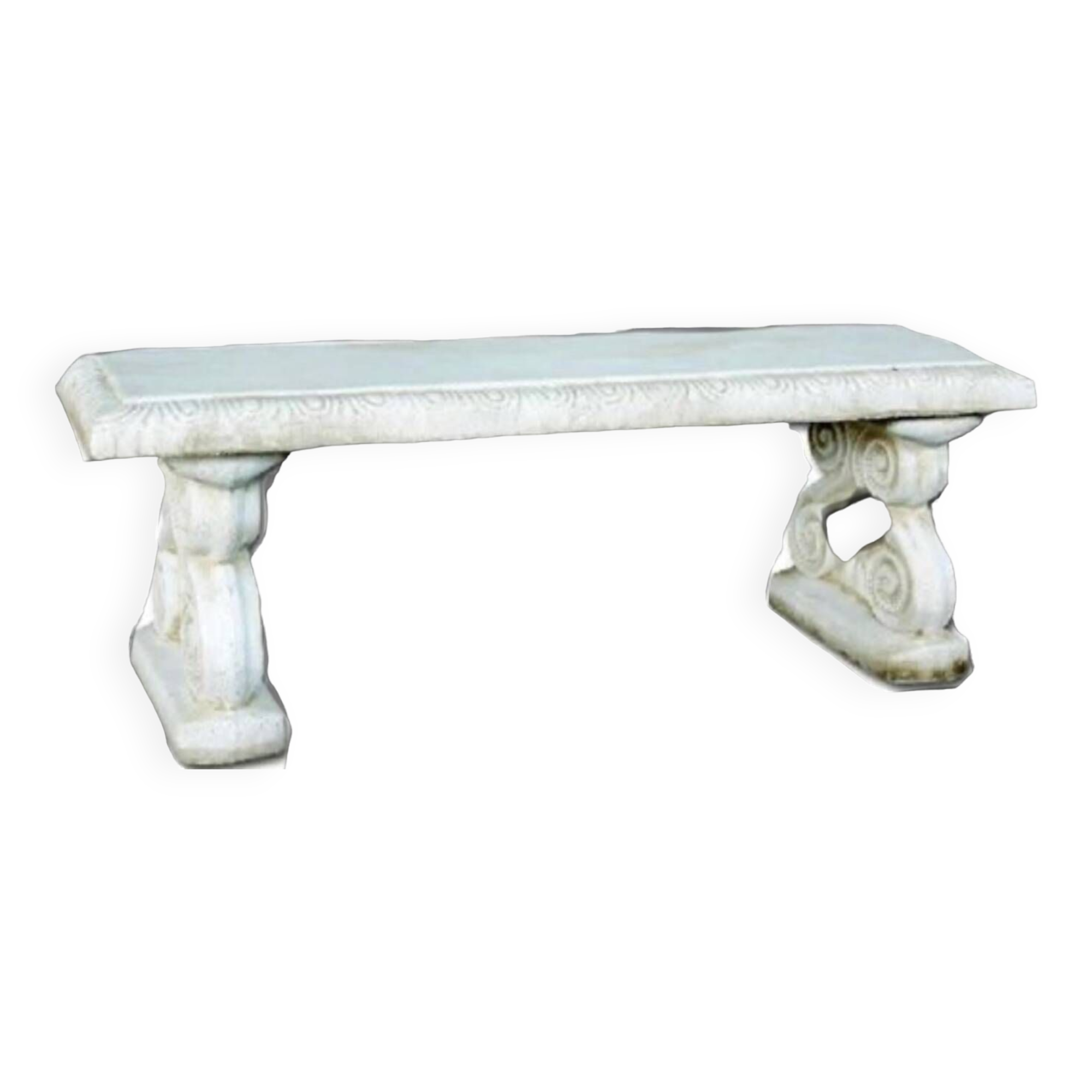 Vintage stone garden bench