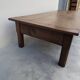 Rustic farmhouse coffee table with two drawers, solid oak, 19th century - 1.97m