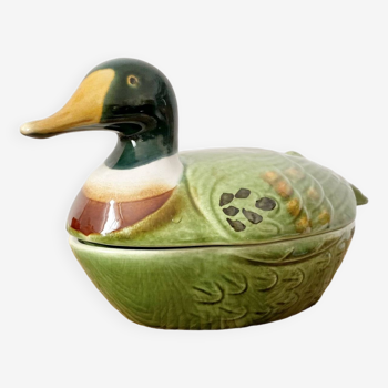 Ceramic duck signed Michel Caugant